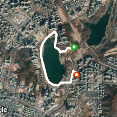 호수공원에서공원지하주차장까지