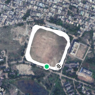 Medical Campus Ground walking route map in Brahmapur