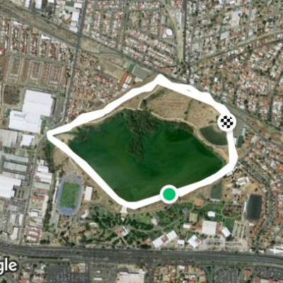 Pista para trotar, correr o caminar