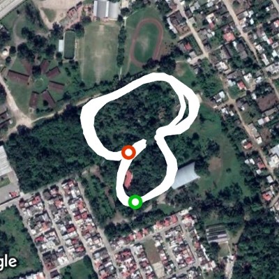 Ecological Park walking route map in Independencia