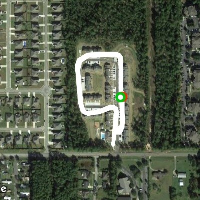 Jasmine Trail Loop walking route map in Gulf Shores