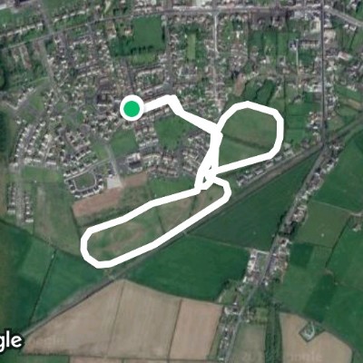 Conway Park walking route map in Muine Bheag