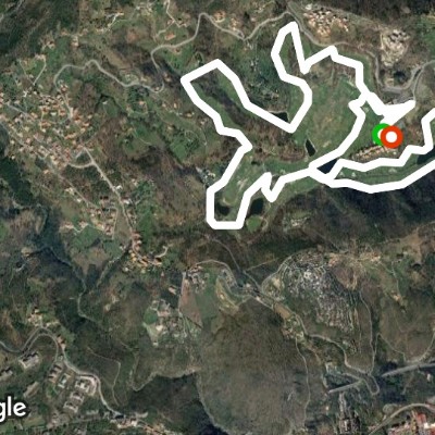 Golf lerca 17/07/2019 walking route map in Lerca