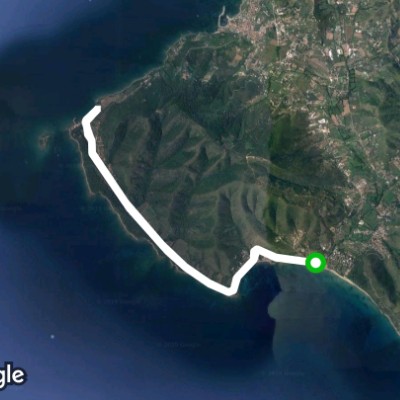 Punter captain Salerno walking route map in Case del Conte