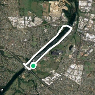 Great River Walk walking route map in Emu Plains