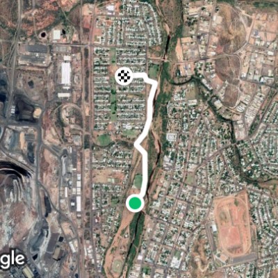 ,4km Urquhart Street walking route map in Soldiers Hill