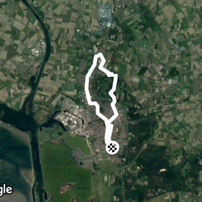 Bergen op Zoom - Halsteren walking route map in Bergen op Zoom