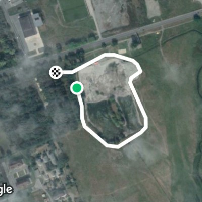 Terek lake walking route map in Deiskoe