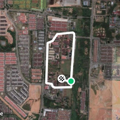 The Polytechnic of Ibrahim Sultan walking route map in Pasir Gudang