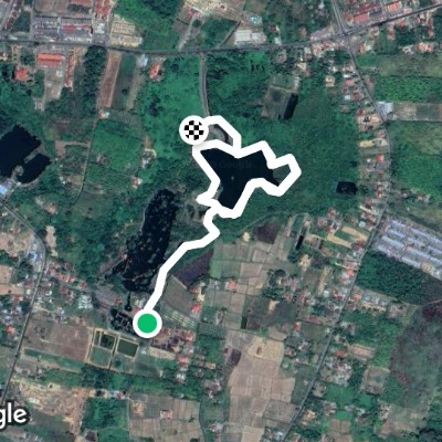 Lake jasmine walking route map in Kangar