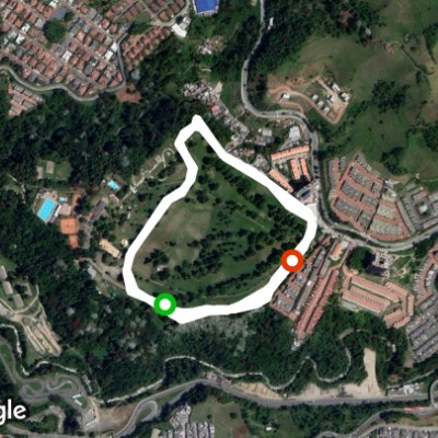 The Manizales Forest walking route map in Manizales