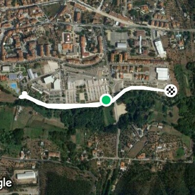 Linear Park walking route map in Seiça