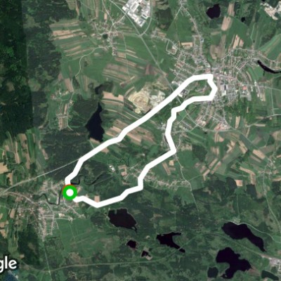 Hocheich - Schrems -high-altitude -radwanderweg walking route map in Schrems