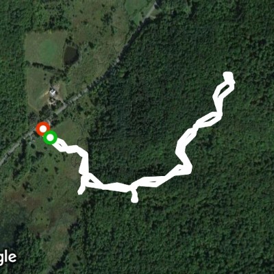 Roy H. Park Nature Preserve walking route map in Dryden