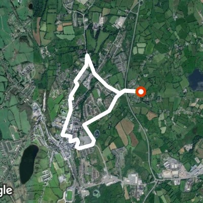 Cavan college walking route map in Cavan