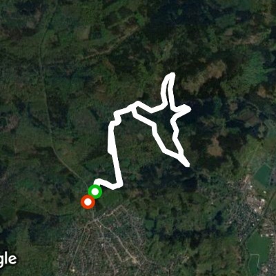 Königsforst walking route map in Rösrath