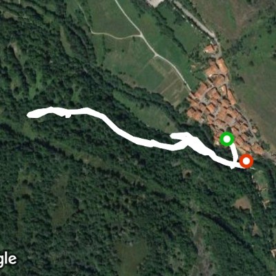 Barcema Mayor walking route map in Los Tojos