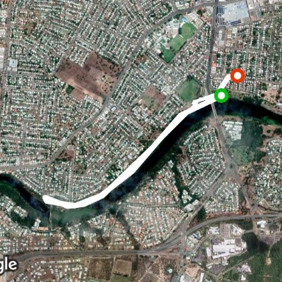 Riverside Route walking route map in Cranbrook