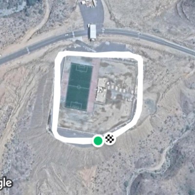 Park sewed walking route map in Wadi Khat