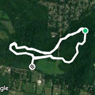Sugarcreek MetroPark walking route map in Spring Valley