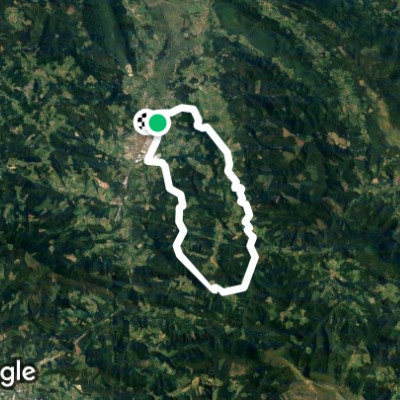 Urdaibai walking route map in Uarka