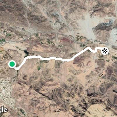 Green 3 walking route map in Hatta
