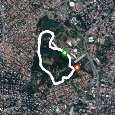 Rua e trilha ( Ibirapuera )