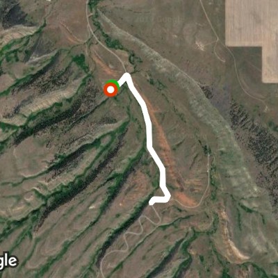 Fort Smith walking route map in Lodge Grass