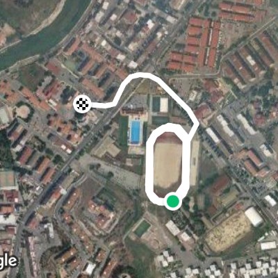 Sector B walking route map in Crotone