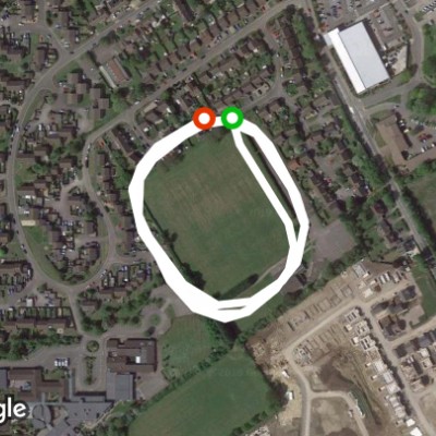Bucks CC Sports Club, near ASDA, Aylesbury walking route map in Stoke Mandeville