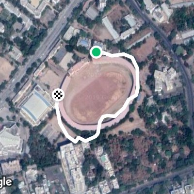Jawaharlal Nehru Stadium walking route map in Amravati