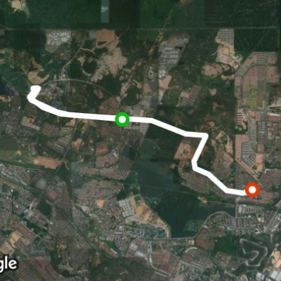 Nature Park walking route map in Masai