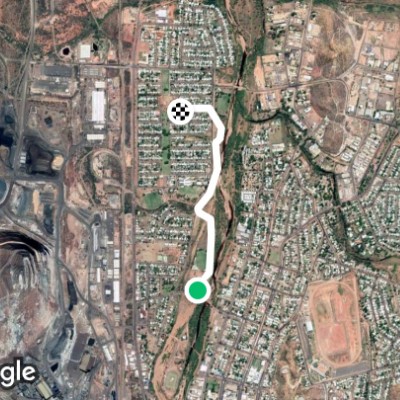 Urquhart Street 4km walking route map in Soldiers Hill