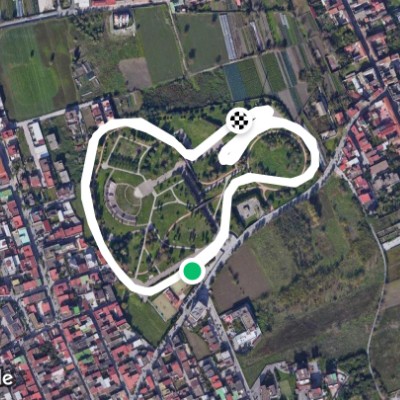 Communal villa cardito walking route map in Cardito