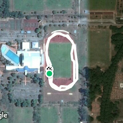 Mini stadium, Hum walking route map in Universiti Utara Malaysia