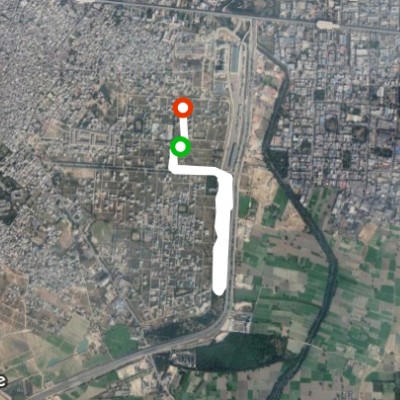 Bahadurgarh sector 9 walking route map in Delhi