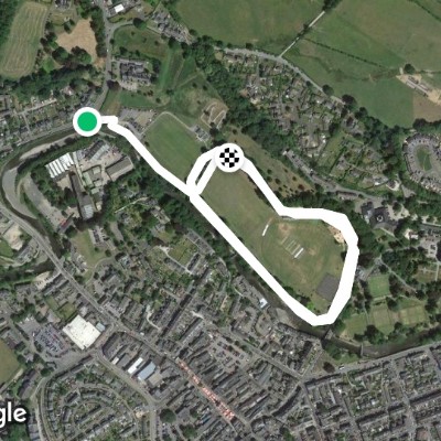 Fitz park walking route map in Keswick