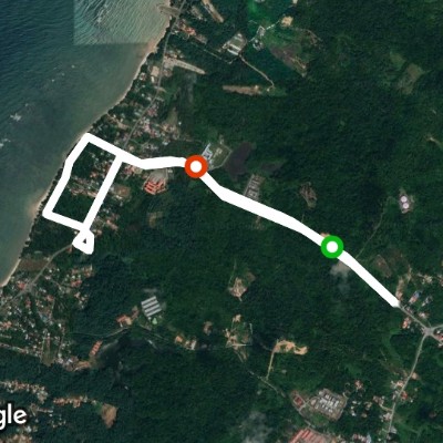Jalan Bukit Besar, Kg Sg Lada, WP Labuan. walking route map in Labuan