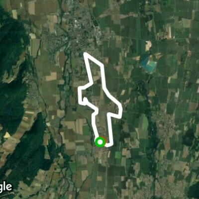 Camales walking route map in Villenave-prés-Marsac