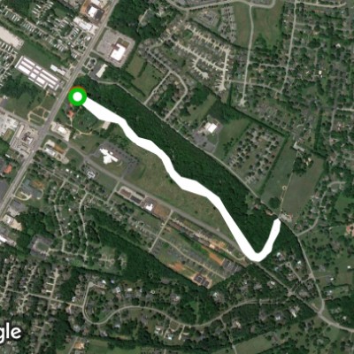 the Greenway trail at Lost River Cave