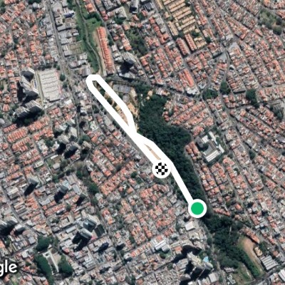 Mayan Grove walking route map in Guarulhos