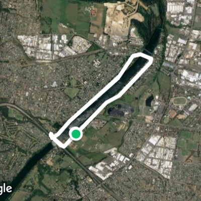 Bridge to bridge walking route map in Emu Plains