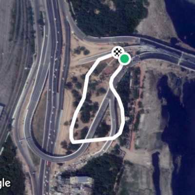 Signature Bridge Park Route Near Timarpur