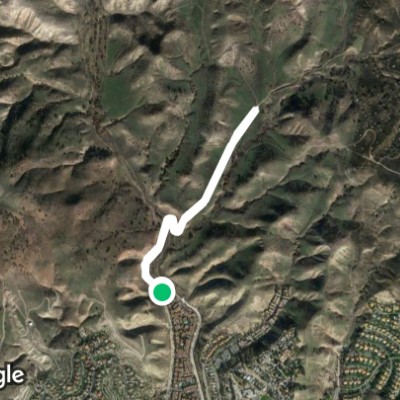 Upper Las Virgenes Preserve walking route map in Hidden Hills