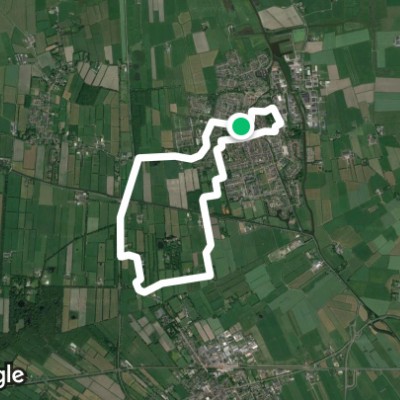 Column - the Paradise walking route map in Kollum