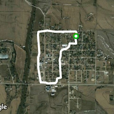 Carson Short Loop walking route map in Carson