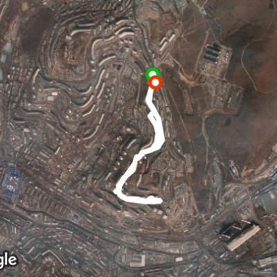 Nebut Street walking route map in Vladivostok