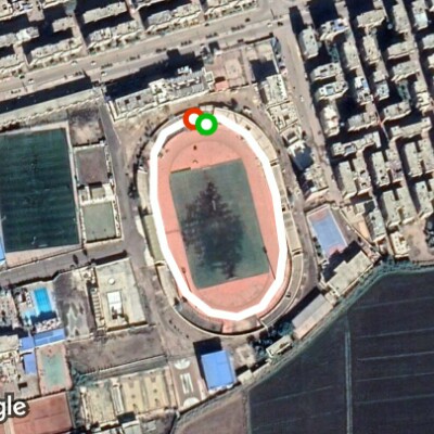 Kafr El-Shaikh club track walking route map in Kafr El-Shaikh