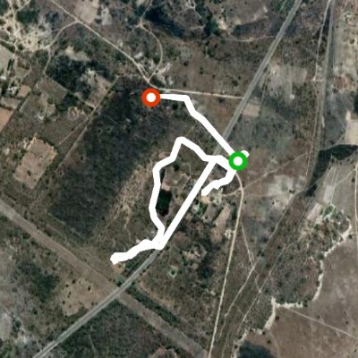 Cement walking route map in Gweru