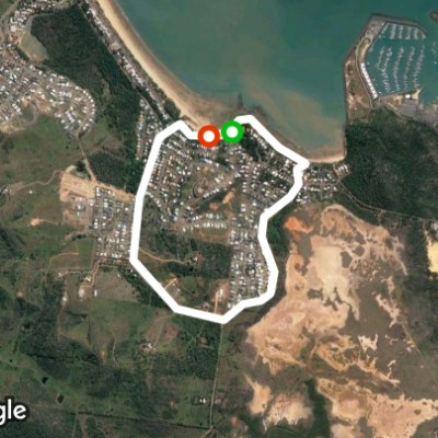 150619 Statue Bay walking route map in Rosslyn